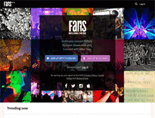 Tablet Screenshot of fans.com